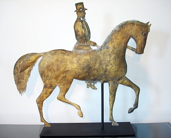 HORSE AND RIDER MAN WITH TOP HAT